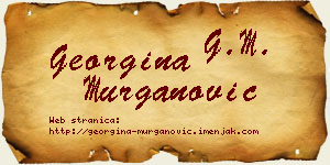 Georgina Murganović vizit kartica